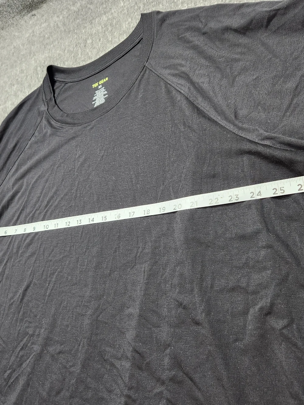 Tek Gear Black Athletic T Shirt Womens 3X Performance Stretch Gym Tee - Picture 3 of 5